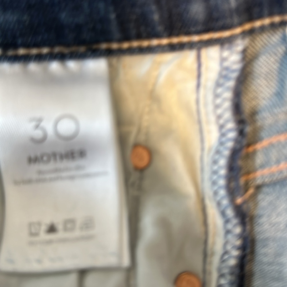 Mother Denim The Insider Crop Step Fray, Girl Crush, Size 30, EEUC - Picture 8 of 8